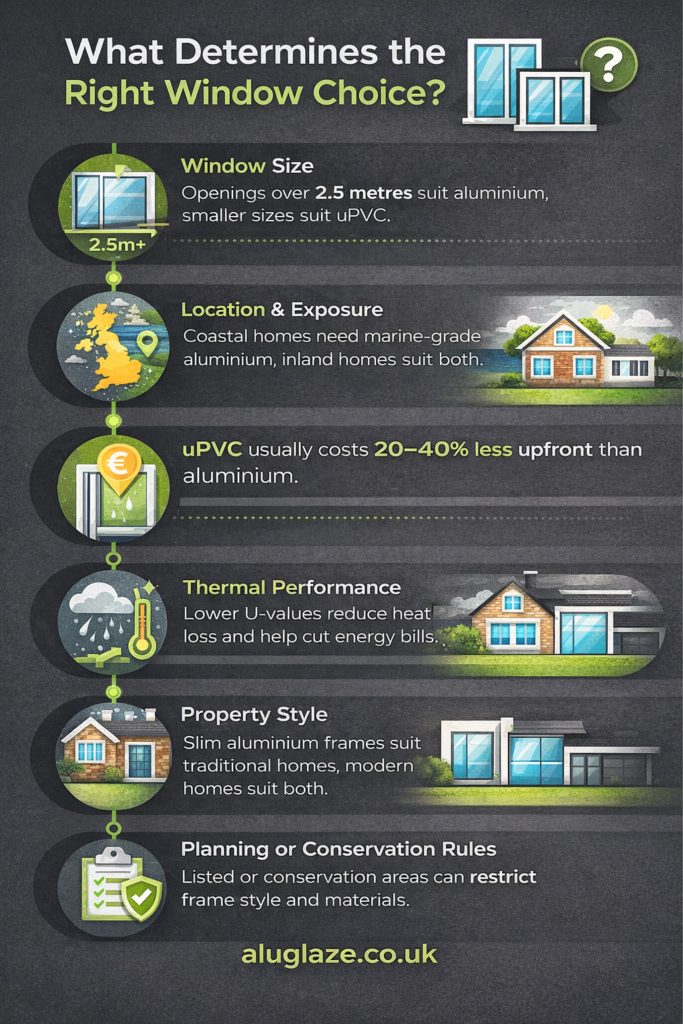 what determines the right window choice