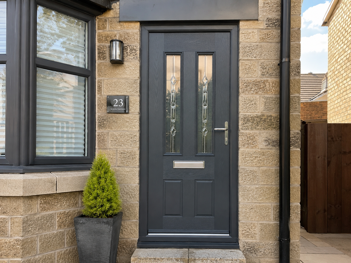 Grey Composite Door